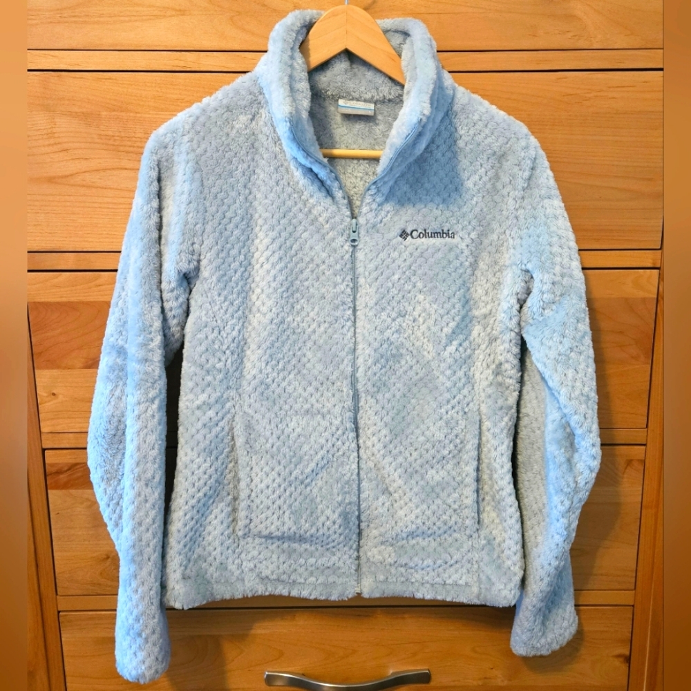 Columbia Super Soft Sky Blue Fleece Jacket